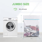 OTraki Large Mesh Washing Bag 43 x 35 in XL Laundry Bag Washer Machine Net - Image 3