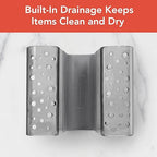 Spectrum Sink Saddle for Kitchen Sink Gray Slate Tint Sponge and Brush Holder - Image 5