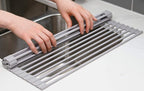 Surpahs 20.5 x 13.1 Inch Roll-Up Dish Drying Rack, Fits Across Sink Openings up - Image 9