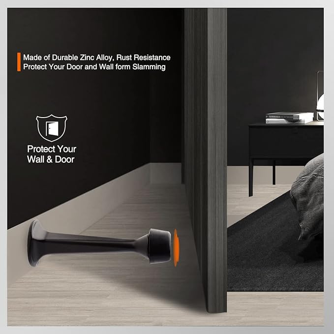 10 Pack Solid Rigid Door Stops - Image 5