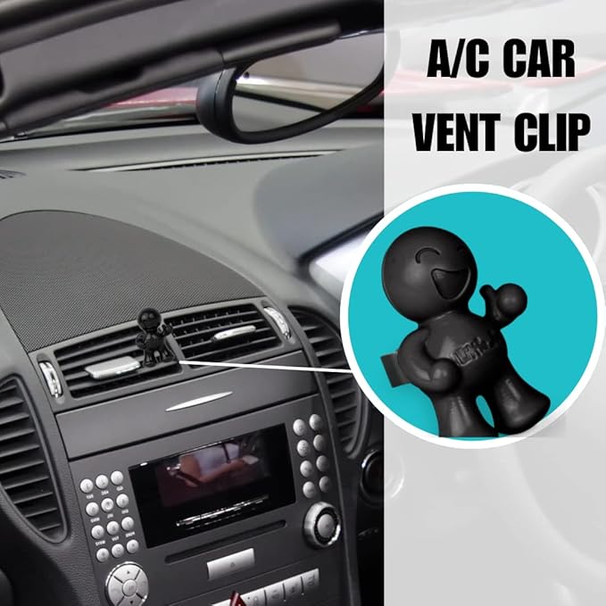 Little Joe 96405 Black Velvet Scent Car Air Freshener Vent Clip, Fights Odors - Image 5