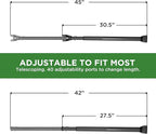 Sliding Door Security Bar, Door Jammer 2-in-1 Adjustable, Door Stoppers - Image 6