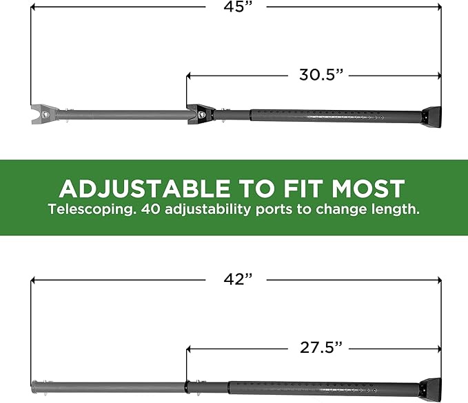 Sliding Door Security Bar, Door Jammer 2-in-1 Adjustable, Door Stoppers - Image 6