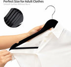ELONG HOME Solid Wooden Hangers 20 Pack, Wood Suit Hangers - Image 3