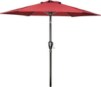 Simple Deluxe 9' Patio Umbrella Outdoor Table Market Yard Umbrella with Push Button Tilt/Crank - Image 9