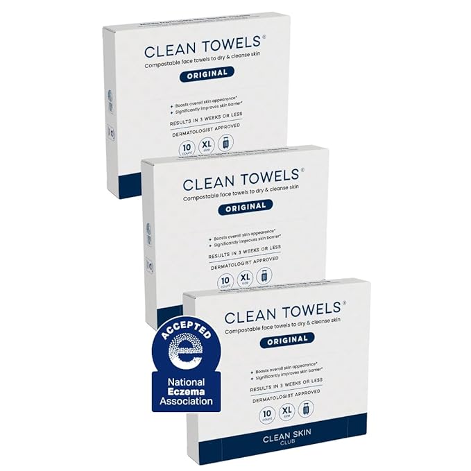 Clean Skin Club Clean Towels XL®, Travel Pack 100% USDA Biobased Disposable by CLEANSKINCLUB