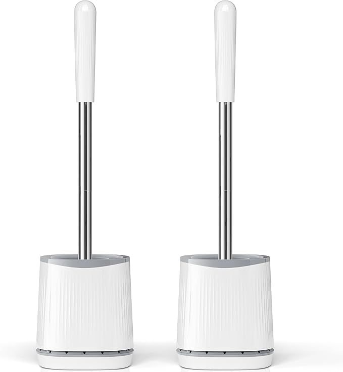 TRENTI Toilet Brush, Toilet Brush and Holder Set, Bristles Toilet Bowl Brush by TRENTI