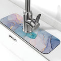 Colorful Marble Abstract Kitchen Sink Splash Guard Faucet Mat Super Absorbent by Unknown