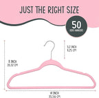 50 Premium Kids Velvet Hangers - Image 2