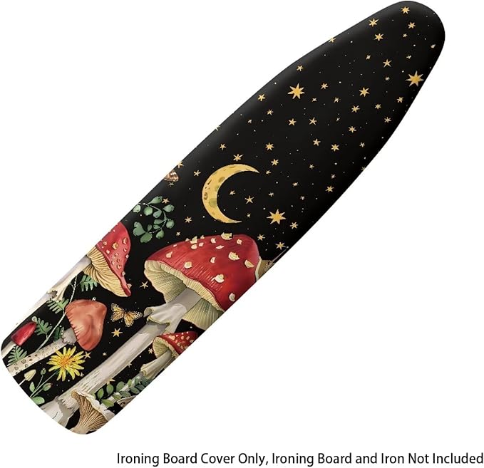 Moon Mushrooms Ironing Board Cover and Pad Non-Slip Ironing Board Protective - Image 6