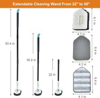 Long Handled Scrub Brush for Shower, 3-in-1 Cleaning Brushes - Image 4