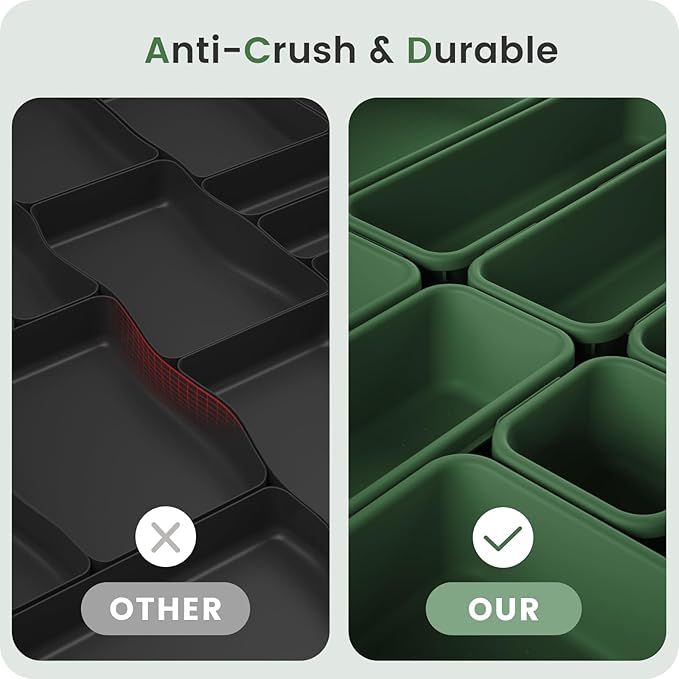 【】 【】 ArmyGreen Drawer Organizer, Makeup organizer - Image 6