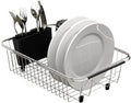 Adjustable Over Sink Dish Rack Stainless Steel Dish Drying Rack On Counter or by TESOT