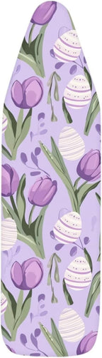 Purple Tulips Ironing Board Cover and Pad Elastic Edge Universal Washable - Image 7