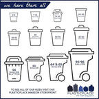 Plasticplace 95-96 Gallon Heavy Duty Black Trash Bags - Image 3