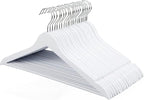 FairyHaus Wooden Hangers 30 Pack White, Slim Wood Coat Suits Hanger by FairyHaus
