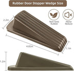 Door Stoppers for Bottom of Door on Floor, Premium Rubber Door Stopper Wedge - Image 2