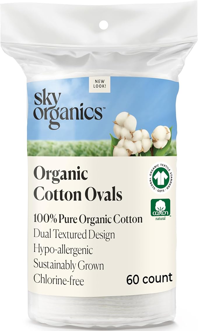 Sky Organics Organic Premium Cotton Large Pads by SkyOrganics