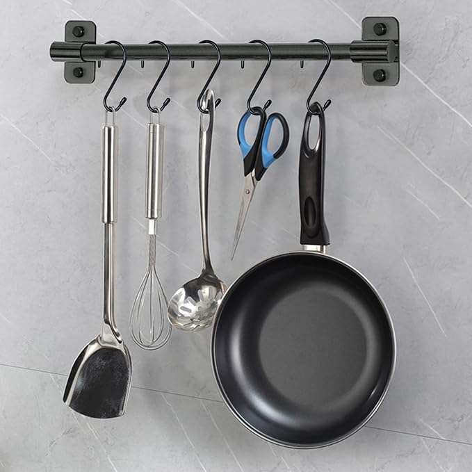 12 Pack 4-1/2 Inch S Hooks, Large Vinyl Coated Closet Hooks Non Slip Heavy Duty - Image 4