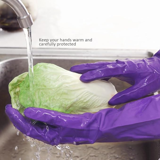 Alimat PluS 4PCS Reusable Cleaning Gloves Latex Free, Dishwashing Gloves - Image 6