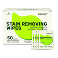 50 Pack Stain Remover Wipes for Clothes & Fabric – Instant Clothing Stain by TINKKIE
