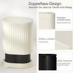 1.6 Gallon Trash Can with Lid, Small Bathroom Trash Can Wastebasket, Slim - Image 4