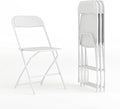 Flash Furniture Hercules Series Plastic Folding Chair - White - 4 Pack 650LB Weight Capacity Comfortable Event Chair-Lightweight Folding Chair by FlashFurniture