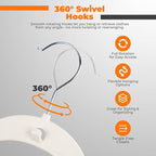 Lightweight White Plastic Hangers 20 Pack - Image 4