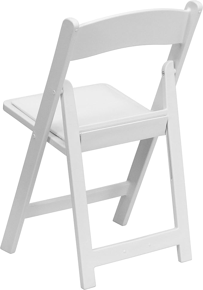 Flash Furniture Hercules™ Series Folding Chair - White Resin - 1000LB Weight Capacity Comfortable Event Chair - Light Weight Folding Chair - Image 13