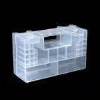YXQ AA AAA Battery Storage Box Organizer Holder Portable Clear Plastic Case by YXQ