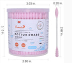 Pink Cotton Swabs Spiral Pointed - Image 2