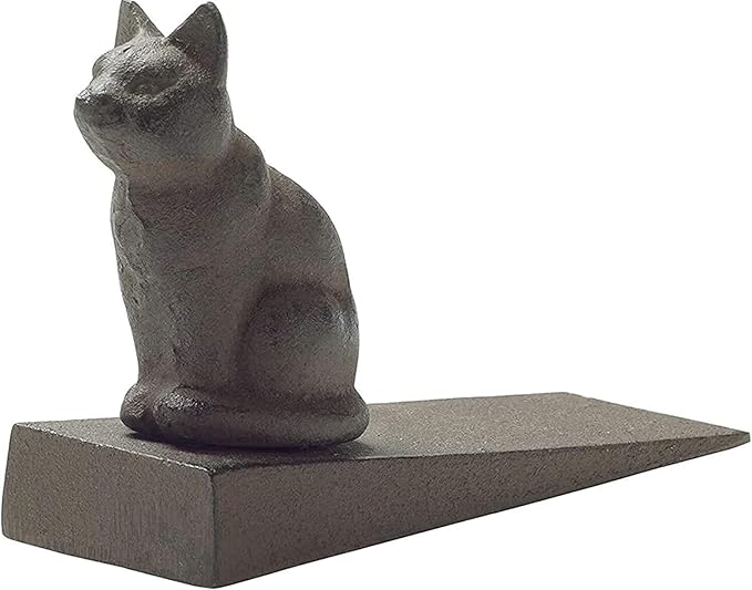 Comfify Vintage Cast Iron Cat Door Stop – One Decorative Wedge by Comfify