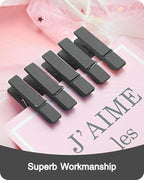 Mini Clothes Pins Wooden Colored Black Small Clothespins - Image 8