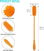 15.7" Silicone Bottle Brush, ddLUCK Water Bottle Cleaner Brush - Image 4