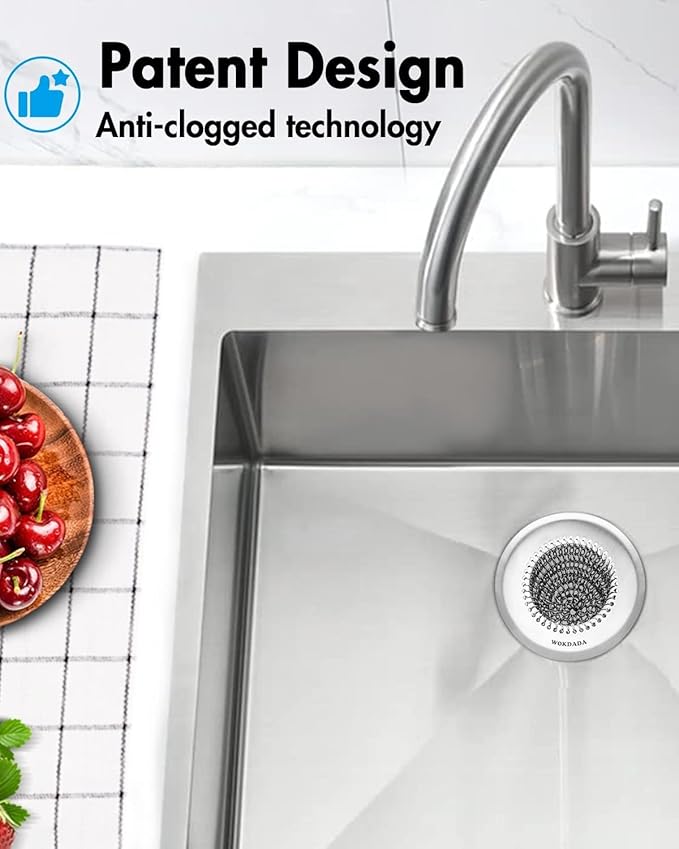 2Pack - Revolutionary Kitchen Sink Drain Strainer, Patented Reversible Kitchen - Image 7