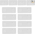 Lsnisni 12 Pack Shower Caddy Adhesive Replacement, Shower Adhesive Strips by Lsnisni