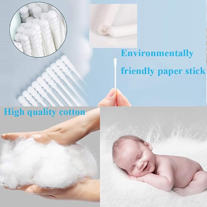 800 Pieces Cotton Swabs, Double Spiral Tipped - Image 2
