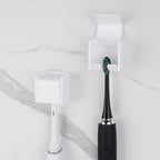 2 PCS Toothbrush Holder Wall Mounted by LUEXBOX