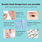 Individually Wrapped Cotton Swabs, Travel Cotton Swabs, Cotton Stick, Double - Image 2