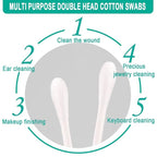 500 Pack Cotton Swabs, Individually Wrapped Cotton Swab, Individually Wrapped - Image 2