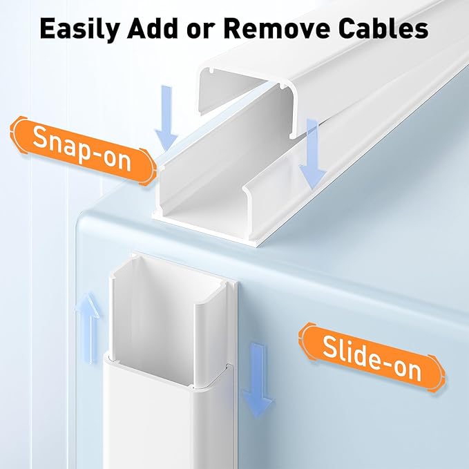 Delamu Cord Hider, 236in Cable Hider, Cord Covers - Image 4
