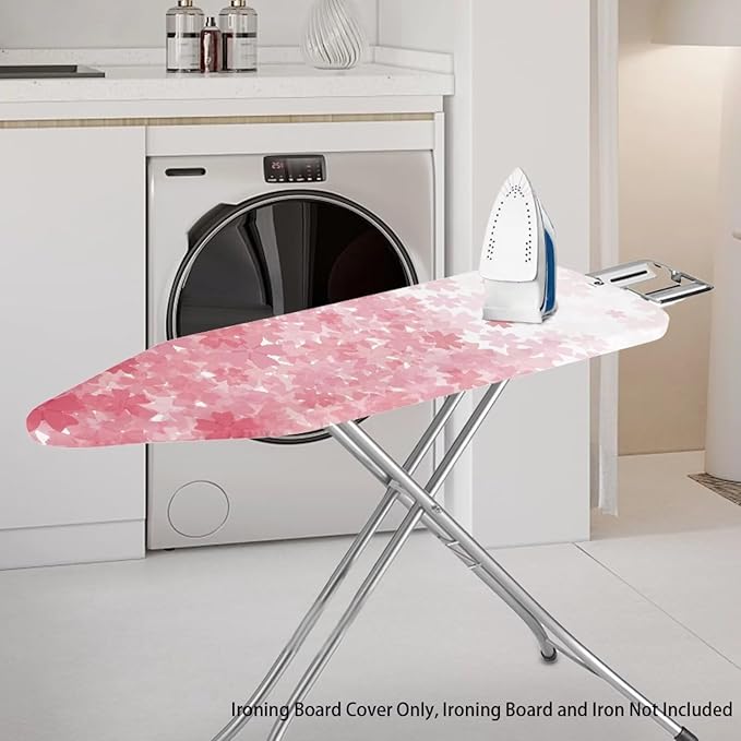 Novelty Ironing Board Cover, Gradient Pink Floral Pattern 15x54 Ironing Board - Image 2