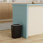 XPIY Trash Can with Lid, 2 Pack 4 Gallons/15 Liters Garbage Can with Press Top - Image 2