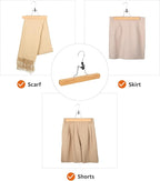 Amazon Basics Sturdy Wooden Pants Hangers - Image 4