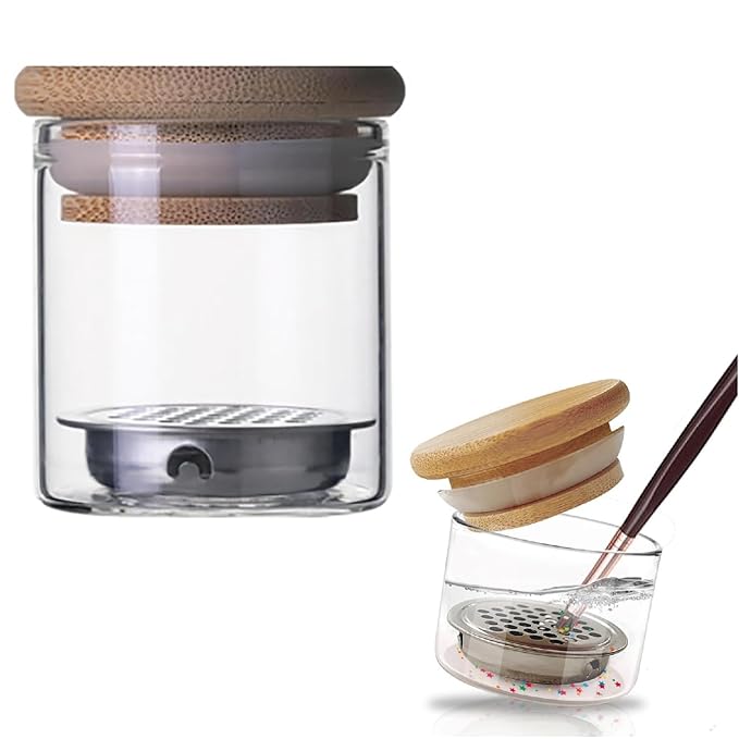 Nail Art Brushes Washing Cup, Nail Glitter Removal Cup, Monomer Holder by Unknown