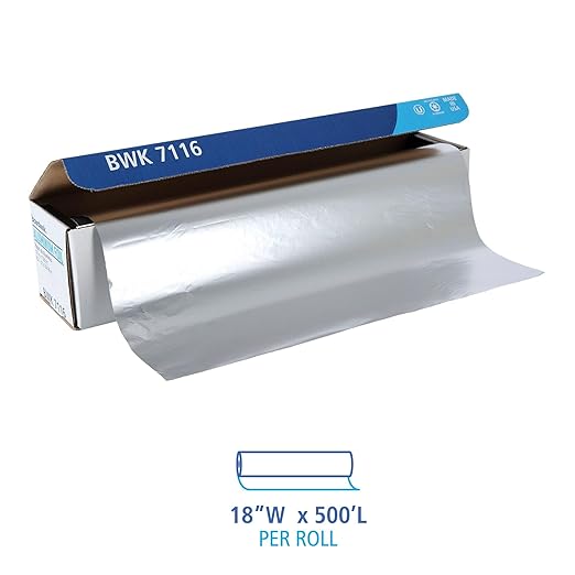 Boardwalk 7114 Premium Quality Aluminum Foil Roll, 16 Micron Thickness - Image 5