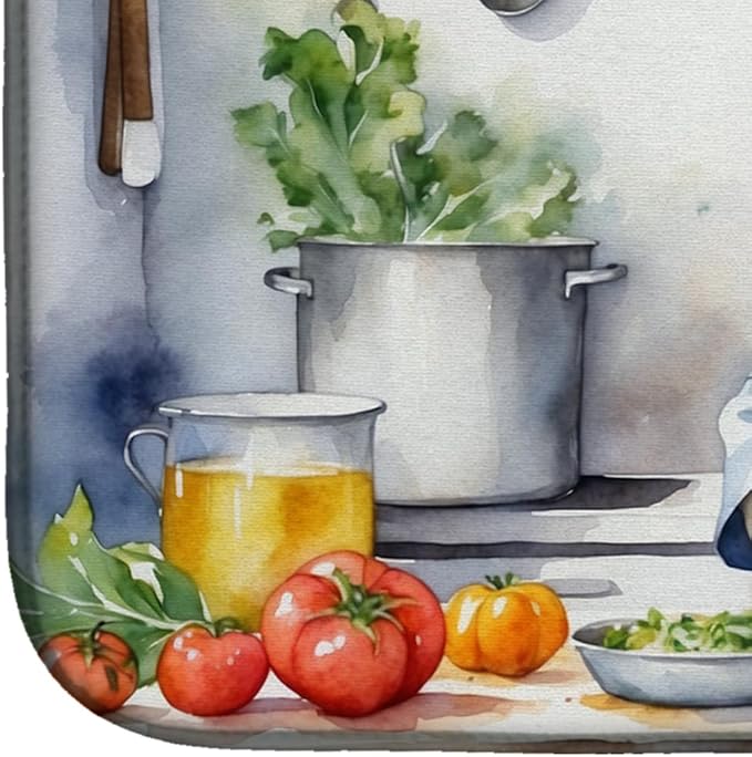 Caroline's Treasures DAC6184DDM Alaskan Malamute The Chef Dish Drying Mat - Image 4