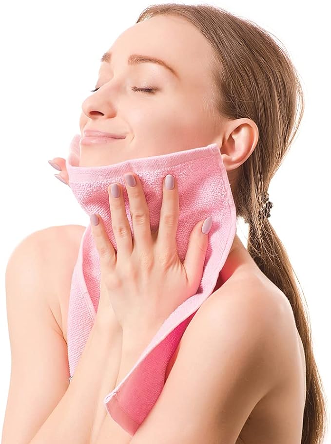 Yoofoss Washcloths Towel Set 10 Pack Baby Rayon Derived from Bamboo Wash Cloth - Image 7