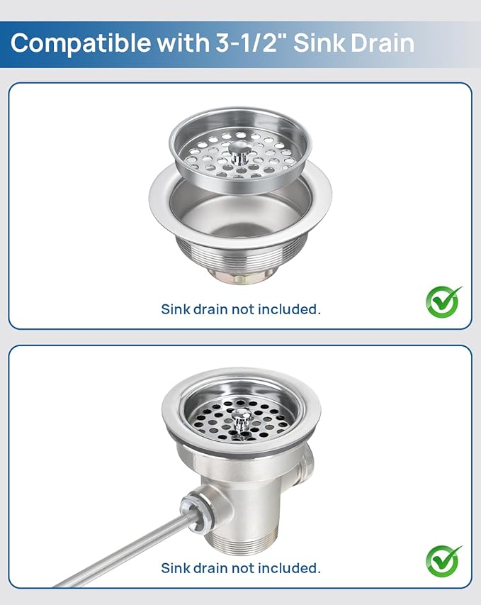 Commercial-Grade Sink Drain Strainer - Image 3