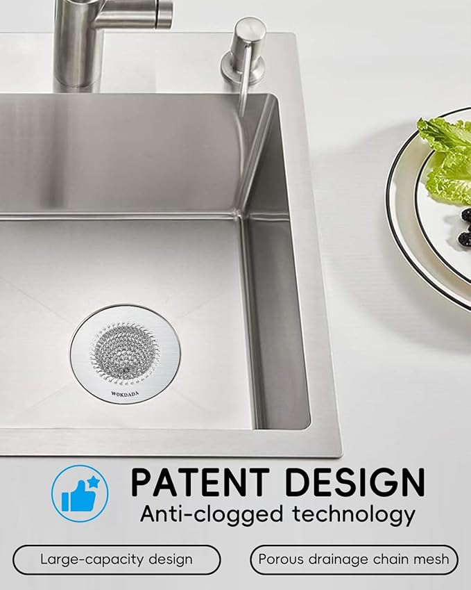 2 PCS Kitchen Sink Drain Strainer, Flippable Mesh Sink Strainer, 304 Stainless - Image 7